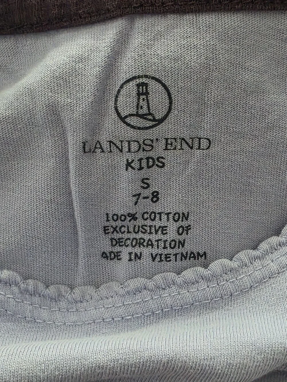 Lands' End Girls Purple Long Sleeve Sequin Unicorn Shirt